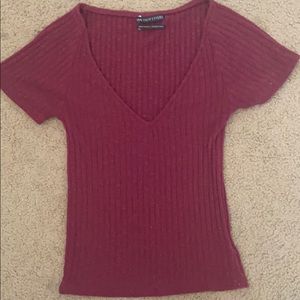 Urban Outfitters Ribbed Short Sleeve